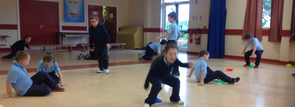 P3/4 Having fun at PE session