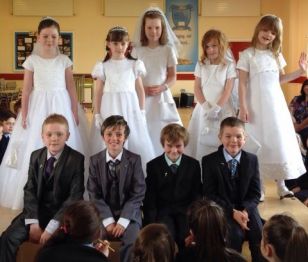 P4 Confirmation and Fashion Show in school.