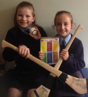 Darkley Primary School children play at Croke Park